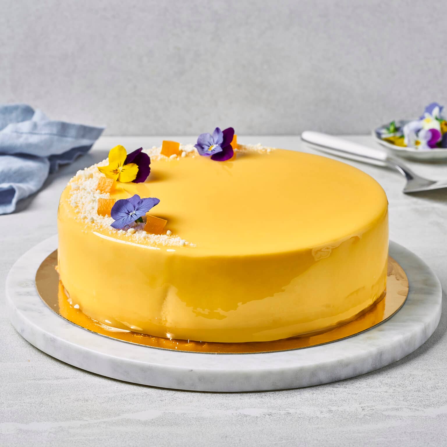 Pasjonsfruktmoussekake